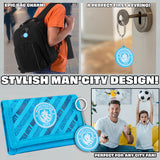 Manchester City F.C. rifold Wallet Accessories Set with Card Slots & Coin Pocket