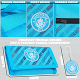 Manchester City F.C. rifold Wallet Accessories Set with Card Slots & Coin Pocket