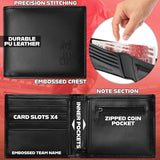 Liverpool F.C. Sports Fan Wallet Accessories Set with Card Slots & Coin Pocket