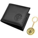 Manchester City F.C. Sports Fan Wallet Accessories Set with Card Slots & Coin Pocket