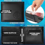 Manchester City F.C. Sports Fan Wallet Accessories Set with Card Slots & Coin Pocket