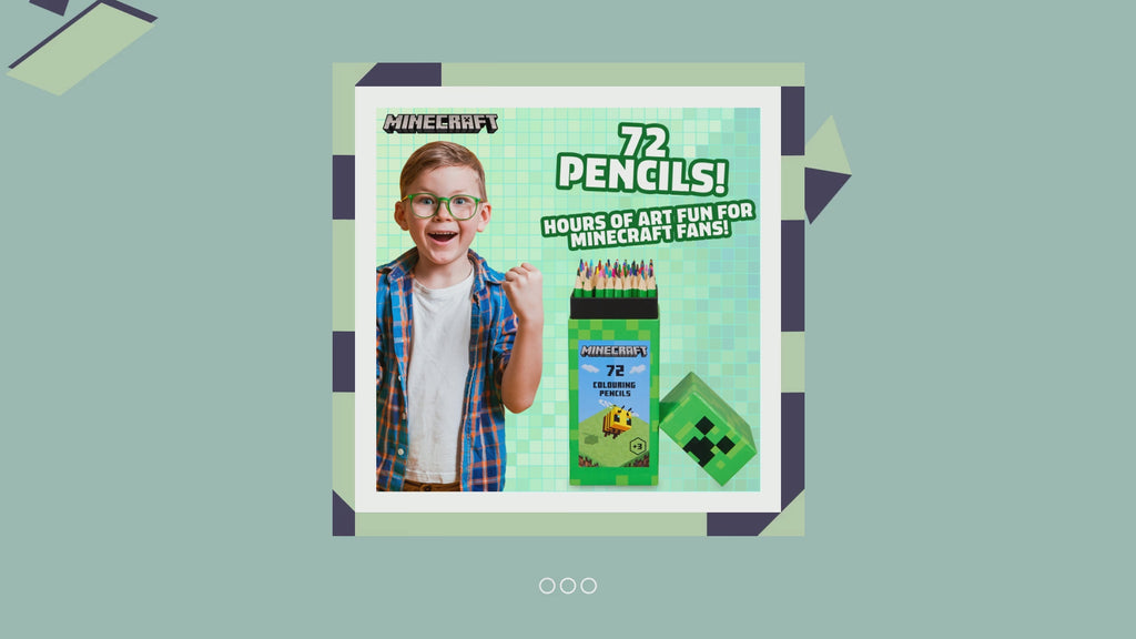 Minecraft Crayon de Couleurs Enfant Coloriage Enfant Coffret 72