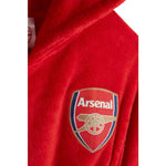 Arsenal F.c. Boys Dressing Gown Football Kids Fleece Hooded Robe Dressing Gown Arsenal F.c. £17.49