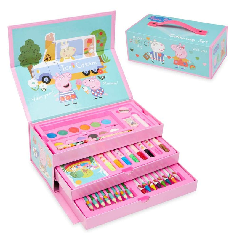 Peppa Pig Art Set Arts and Crafts for Kids Colouring Sets for Children Art Case Peppa Pig £9.99