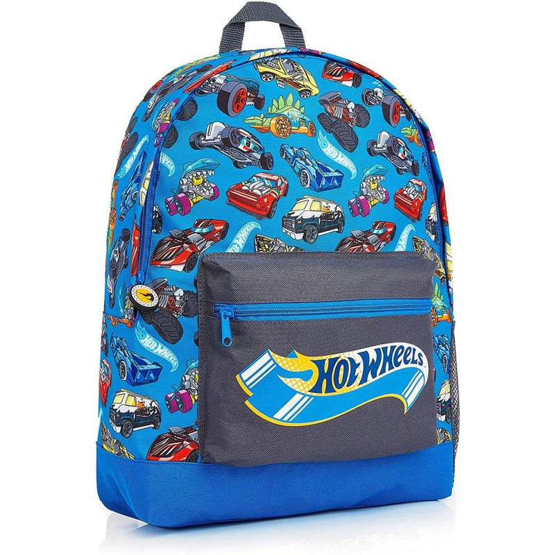 Hot Wheels Blue Backpack with Cars Print for Boys Girls Teenagers Backpack Hot Wheels £14.95