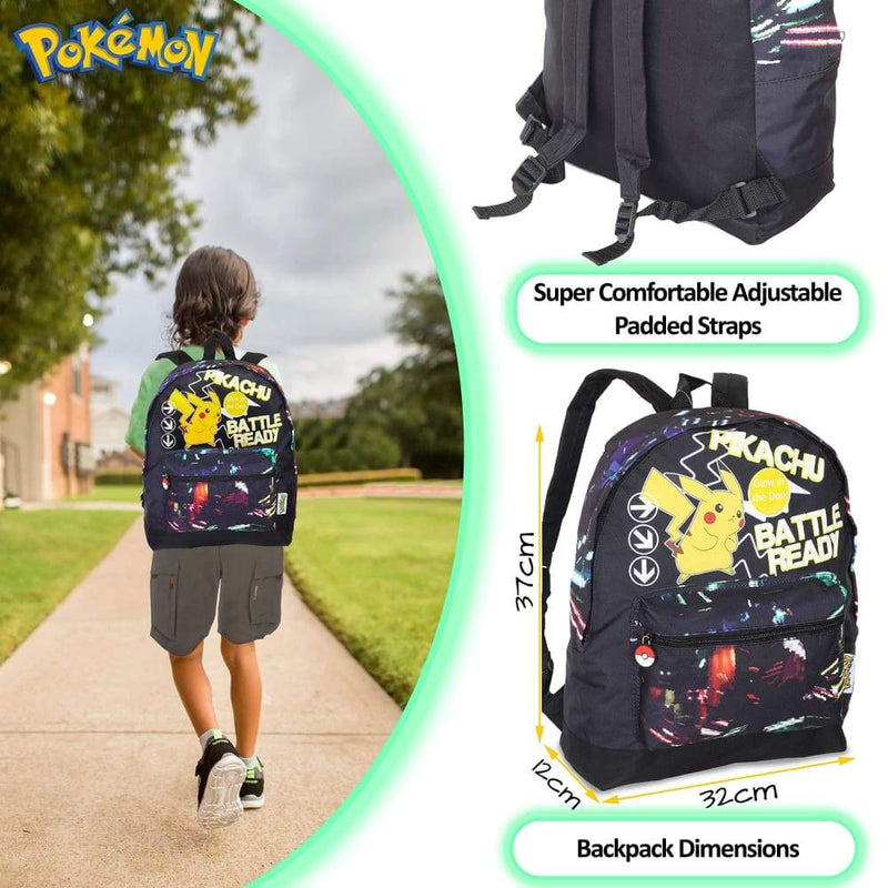 Pokémon Pikachu Glow in the Dark Large Backpack for Children Backpack Pokemon £15.49