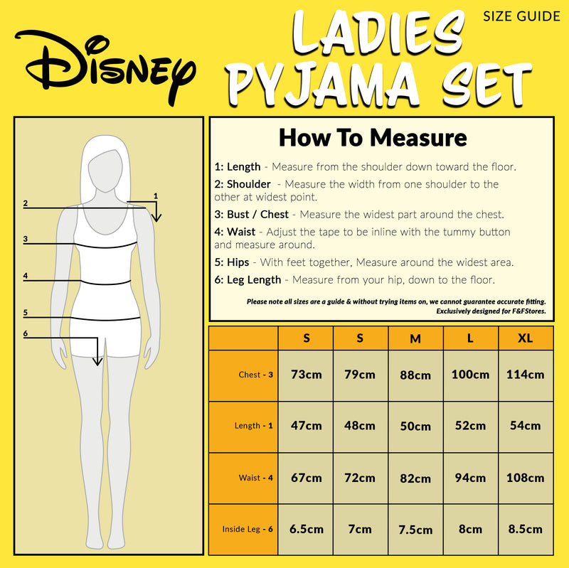 Disney Minnie Mouse Ladies Pyjamas, Short PJs Nightwear, Cosy Women’s Loungewear - Get Trend