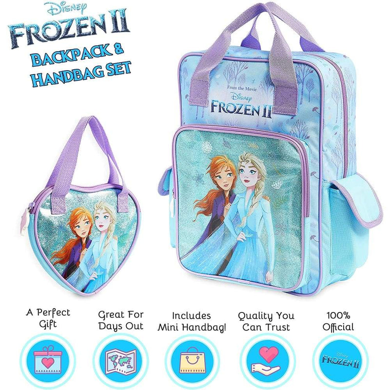 Disney Backpack,frozen 2 School Bag+handbag Anna and Elsa,large Kids Bag,travel School Bag Frozen £17.98