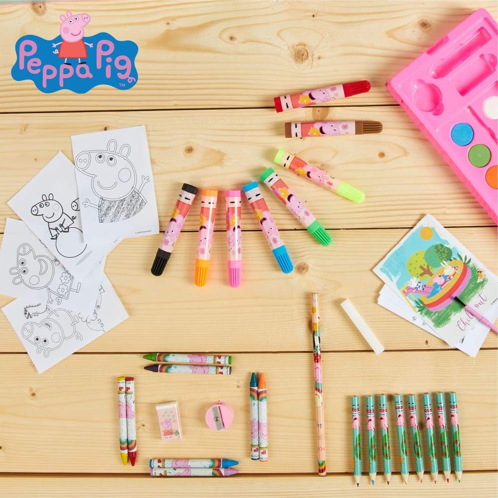 Peppa Pig Art Set Arts and Crafts for Kids Colouring Sets for Children Art Case Peppa Pig £9.99