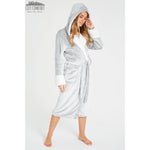 Citycomfort Fluffy Dressing Gown Super Soft Fleece with Hood for Women Dressing Gown Citycomfort £20.99