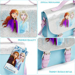 Disney Frozen Handbag Glitter Satchel Bag with Anna and Elsa for Girls Shoulder Bag Frozen £16.49