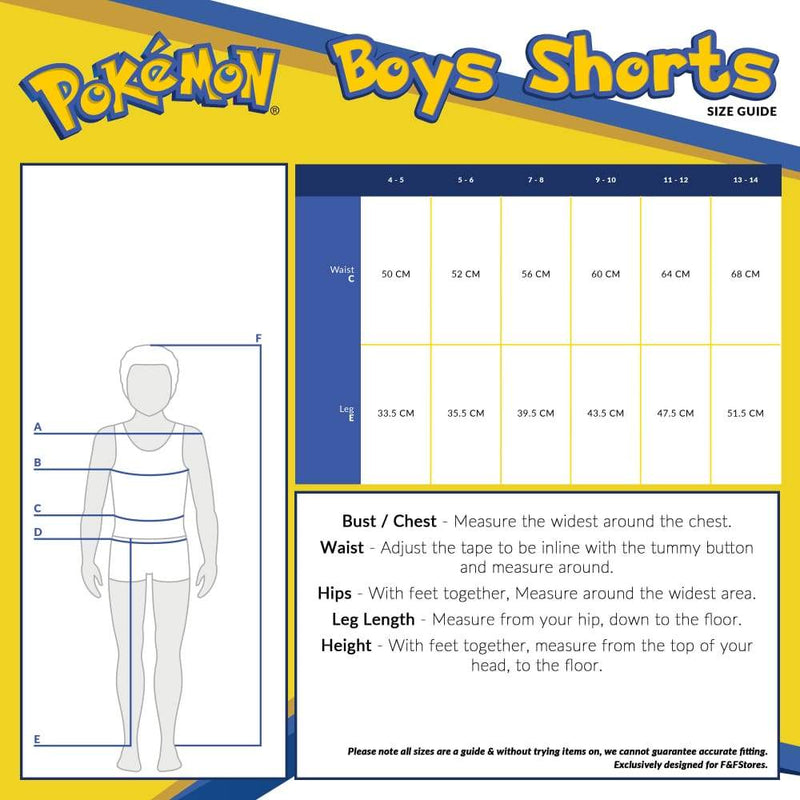 Pokemon Boys Shorts Set of 2 Jogger Shorts for Kids Sports Lounge Shorts Pokèmon £14.99