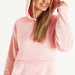 CityComfort Womens Pyjamas, Warm Fleece Hooded Pyjamas for Women Sets
