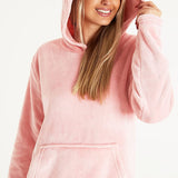 CityComfort Womens Pyjamas, Warm Fleece Hooded Pyjamas for Women Sets
