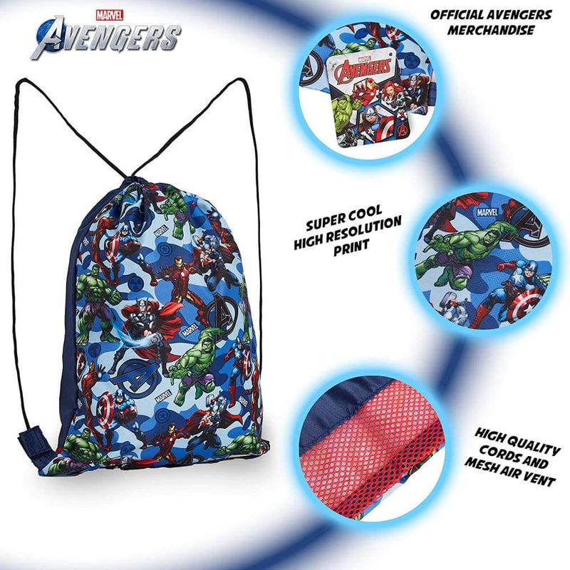 Marvel Avengers Drawstring Bags,captain America Iron Man Hulk Thor Gifts for Boys Teens Backpack Cerda Artesania £6.99 Save 30%