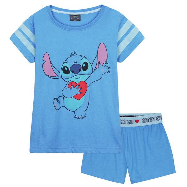 Disney Stitch Girls Pyjamas for Kids and Teens 2 Piece Nightwear - Get Trend
