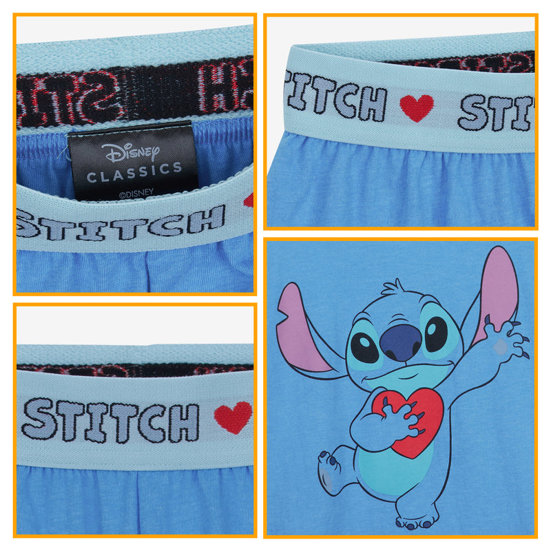 Disney Stitch Girls Pyjamas for Kids and Teens 2 Piece Nightwear