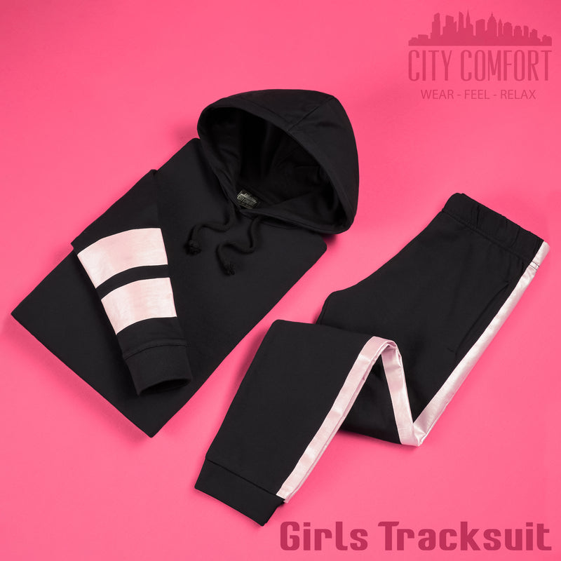 CityComfort Girls Tracksuit Set - Holographic Tracksuit for Girls - Get Trend