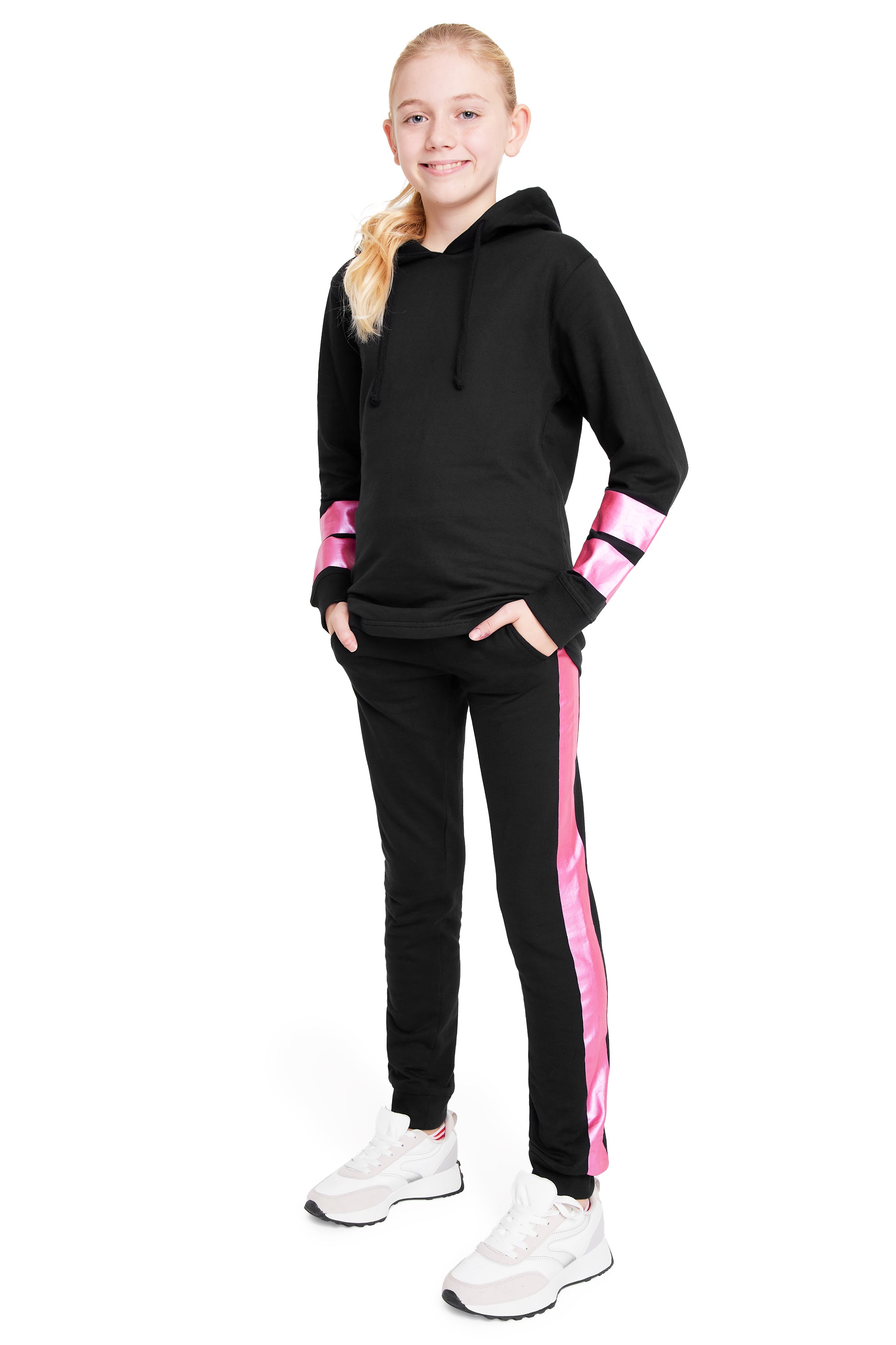 CityComfort Girls Tracksuit Set -HotPink- Tracksuit for Girls - Get Trend