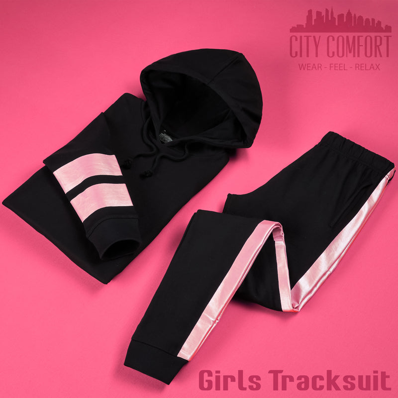 CityComfort Girls Tracksuit Set - RoseGold- Tracksuit for Girls - Get Trend