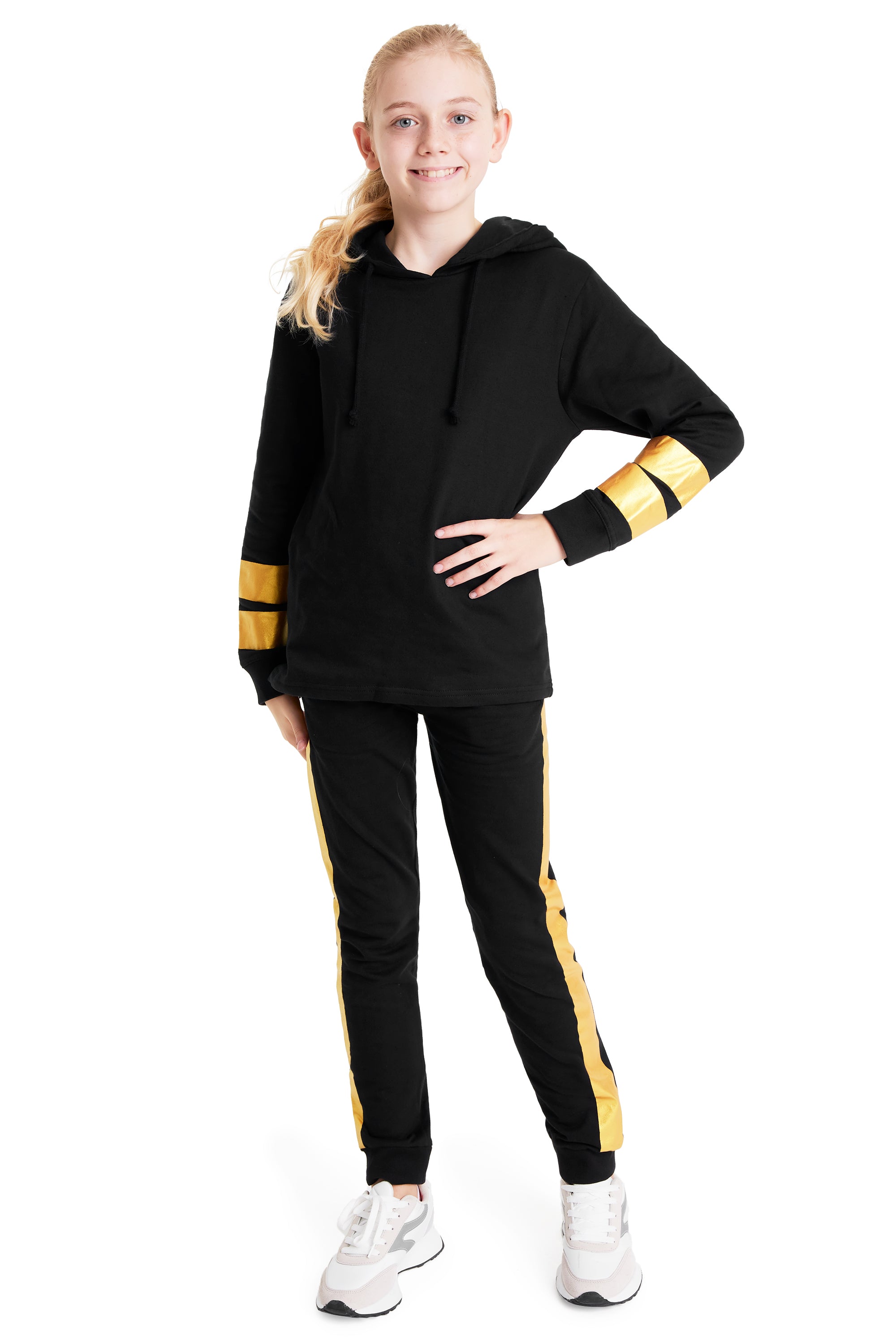 CityComfort Girls Tracksuit Set - Gold -Tracksuit for Girls - Get Trend