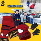 Marvel Beanie Hat Scarf and Gloves Set Kids, Avengers, Spiderman Gifts for Boys - Get Trend