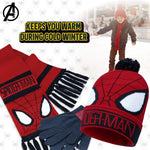 Marvel Beanie Hat Scarf and Gloves Set Kids, Avengers, Spiderman Gifts for Boys - Get Trend