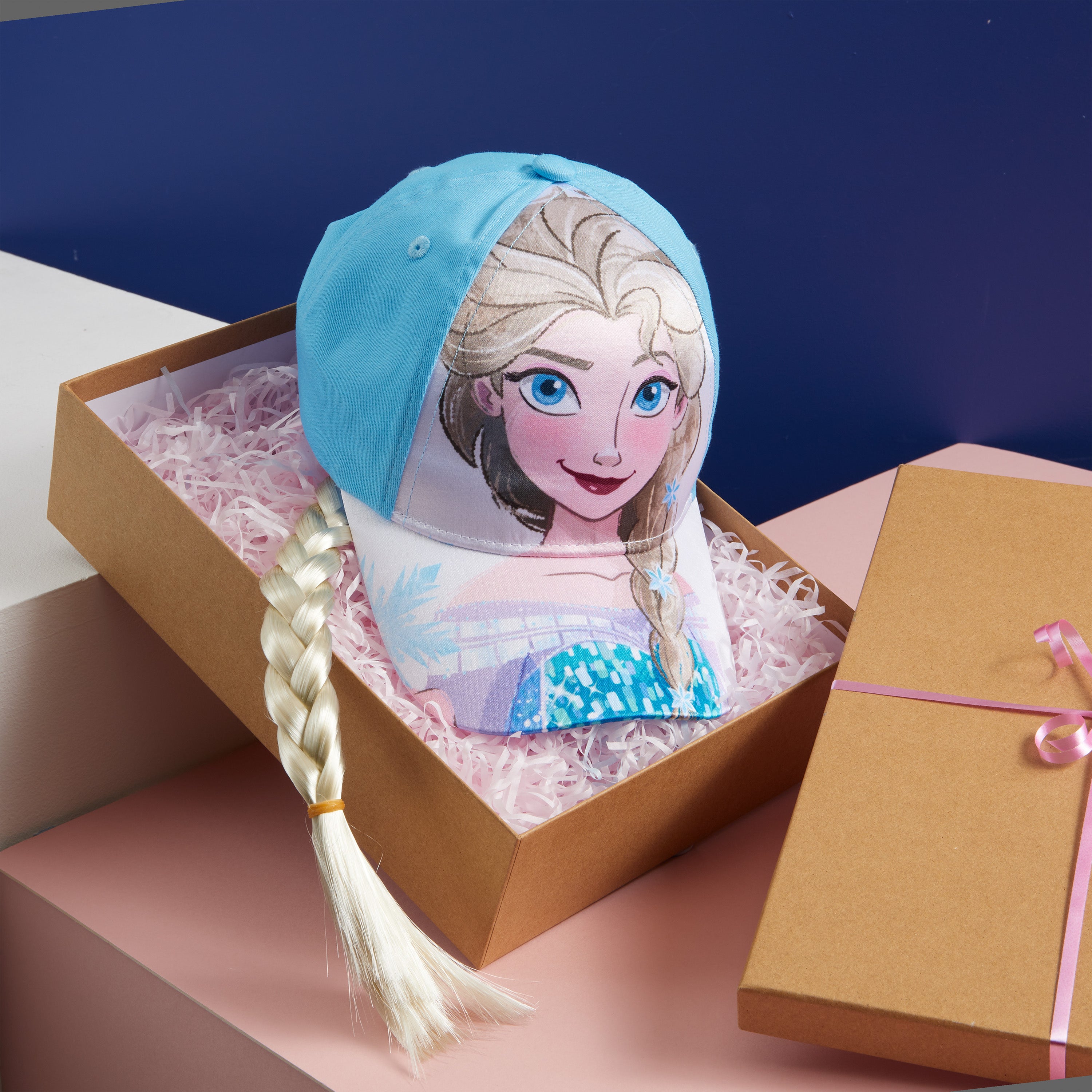 Disney Baseball Cap for Girls with Removable Plait - Elsa - Get Trend