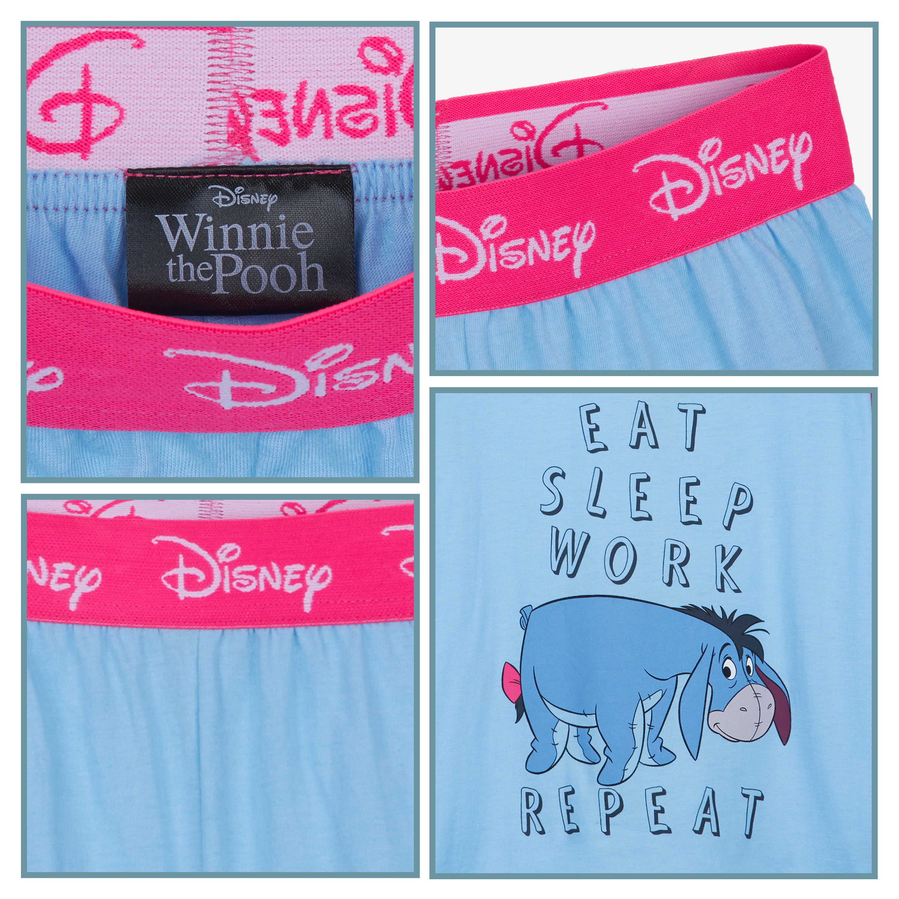 Disney Eeyore Pyjamas for Kids and Teens 2 Piece Nightwear - Get Trend