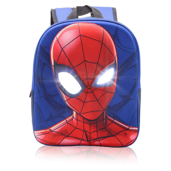 Marvel Spiderman Backpack with Light up Eyes for Boys and Toddlers Backpack Spiderman £12.49