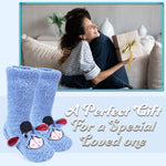 Disney Slipper Socks for Women Winter Fluffy Socks Warm - Eeyore - Get Trend