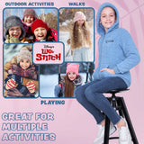 Disney Stitch Sherpa Hoodie for Girls, Zip Up Fleece Fluffy Hoodie for Kids Teens - Get Trend