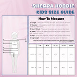 Disney Stitch Sherpa Hoodie for Girls, Zip Up Fleece Fluffy Hoodie for Kids Teens - Get Trend