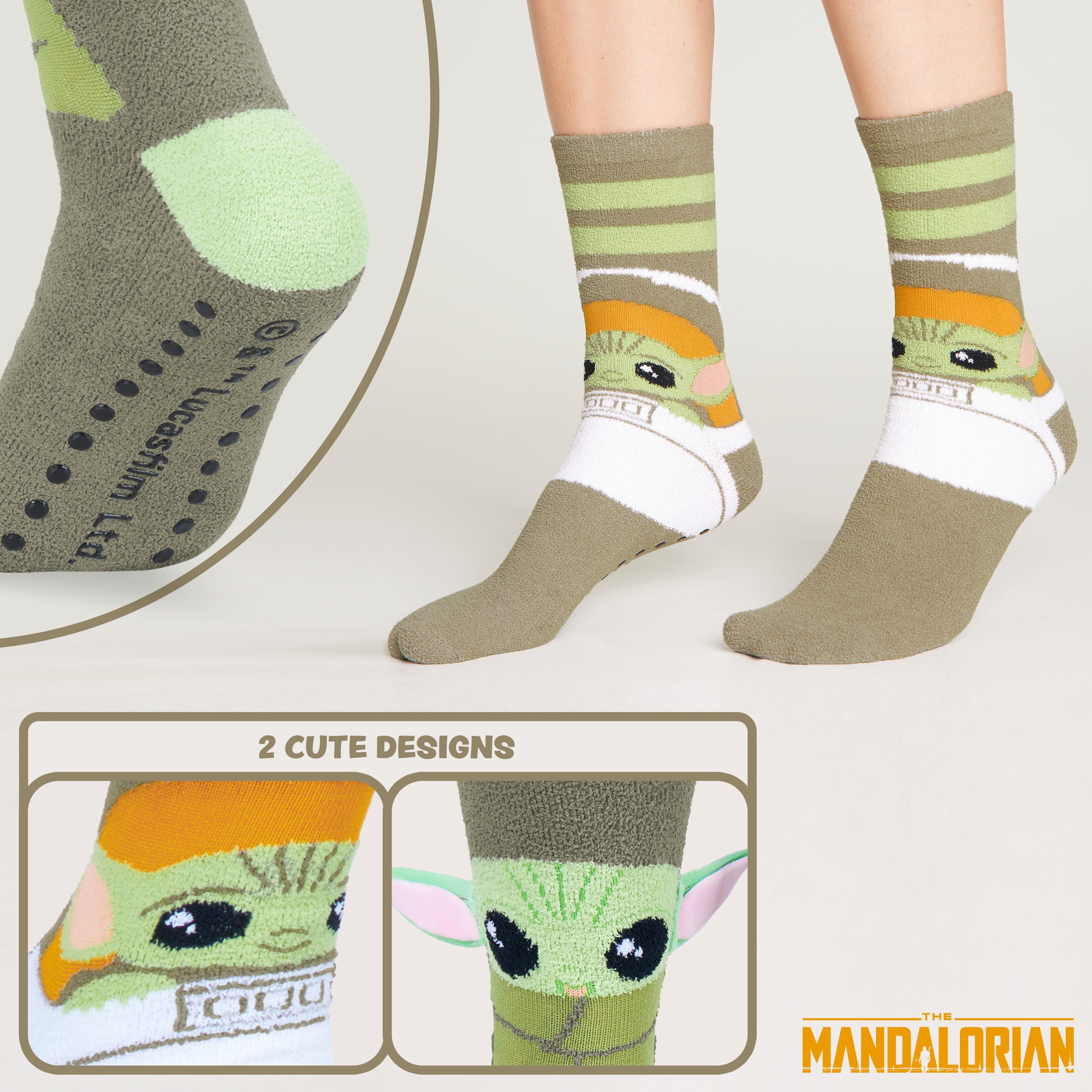 Mandalorian Precious Cargo Fluffy Socks for Ladies-2 Pack - Get Trend