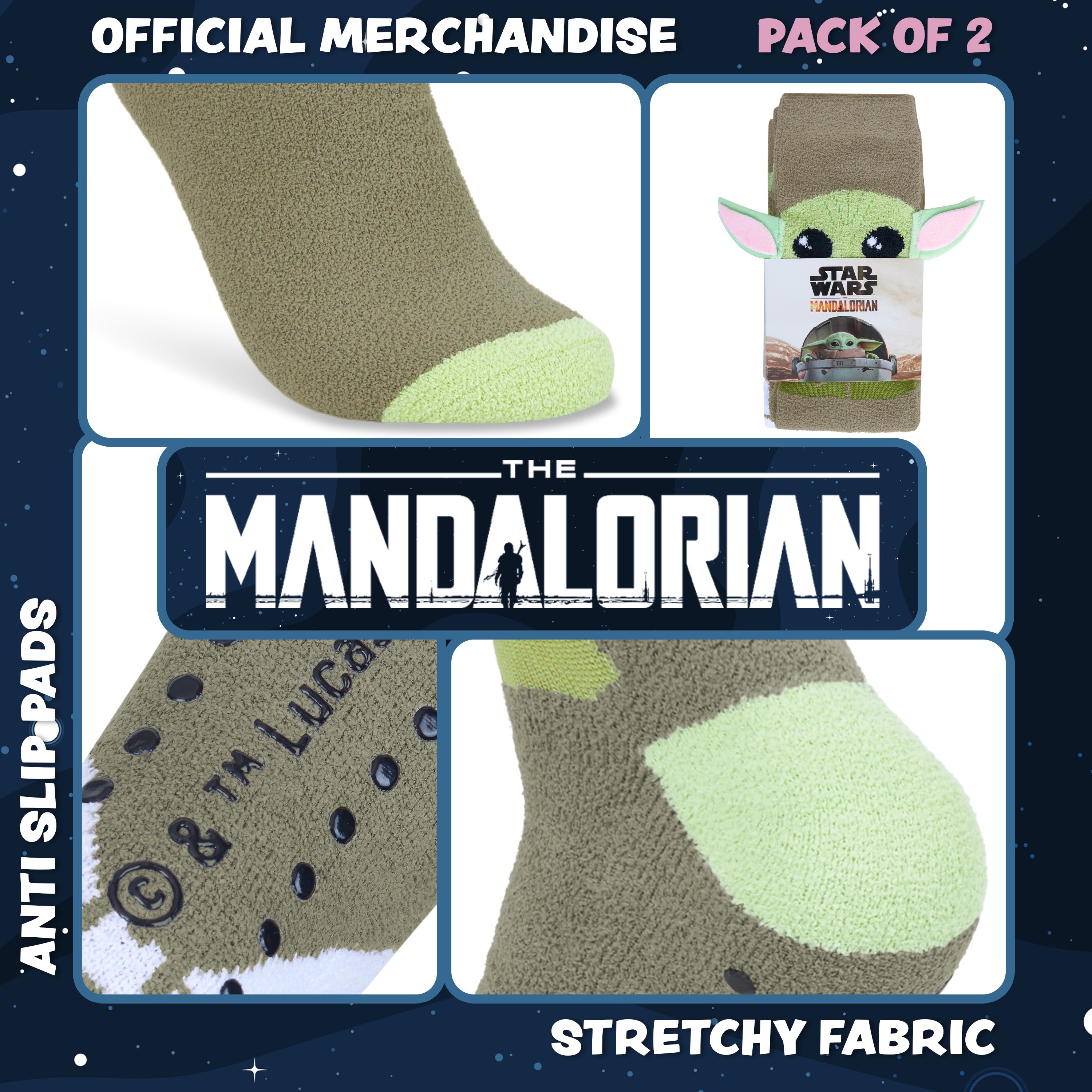 Mandalorian Precious Cargo Fluffy Socks for Ladies-2 Pack - Get Trend