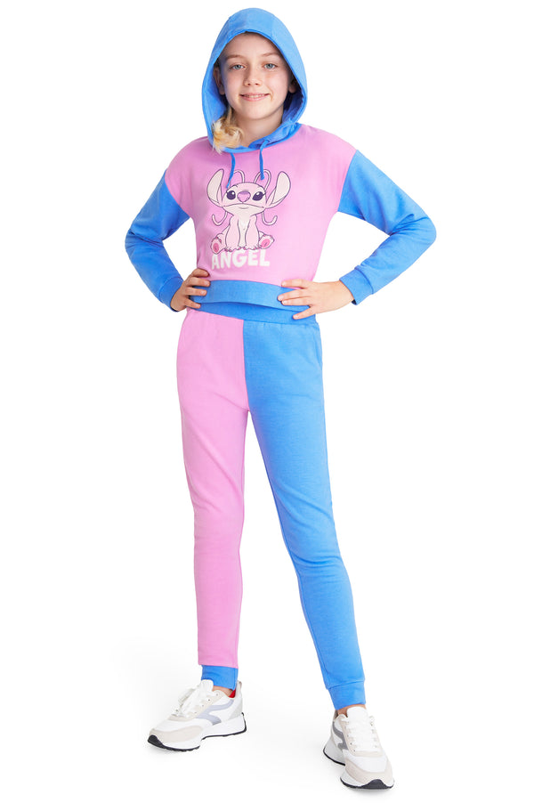 Disney Stitch Hoodie for Girls, Cropped Sweatshirt Kids Tracksuit, Stitch Gifts - Get Trend