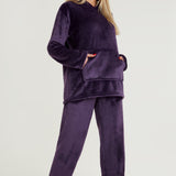 CityComfort Womens Pyjamas, Warm Fleece Hooded Pyjamas for Women Sets