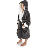 Citycomfort Fleece Dressing Gown Kids Towelling Robe Bathrobe Plush Super Soft Dressing Gown Citycomfort £10.95