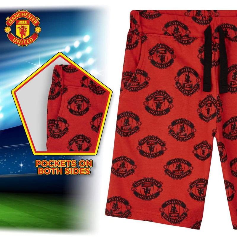 Manchester United F.c. Boys Shorts 2 Pack for Boys Teenagers Shorts Manchester United F.c. £11.49