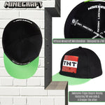 Minecraft Baseball Caps for Boys, Kids Trucker Hat with Creeper and TNT, One Size - Get Trend