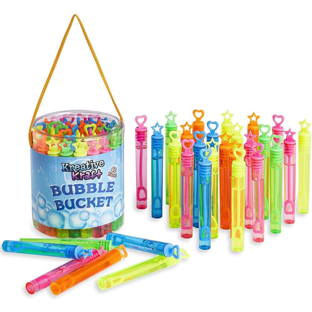 Kreativekraft Pack of 40 Bubble Wands Fun Garden Toys for Kids Gifts for Girls Boys Bubble Wand Kreativekraft £9.75 Save 20%