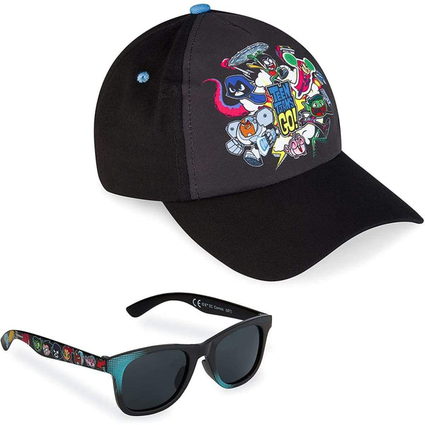 Teen Titans Go! Baseball Cap and Kids Sunglasses Set Boys Sun Hat Sunglasses Baseball Cap Teen Titans £4.99