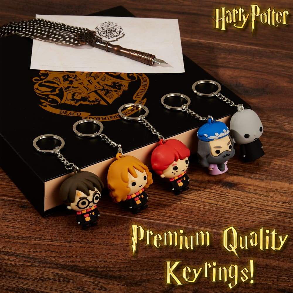 Harry Potter Pack of 5 3d Mini Figures Key Chain for Boys Girls Key Chain Harry Potter £14.49