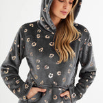 CityComfort Womens Pyjamas, Warm Fleece Hooded Pyjamas for Women Sets