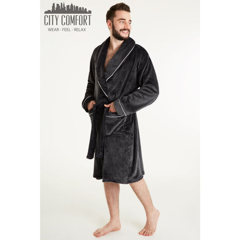 Citycomfort Luxury Super Soft Men Dressing Gown Mens Bathrobe Dressing Gown Citycomfort £22.49
