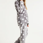 CityComfort Womens Pyjamas, Warm Fleece Hooded Pyjamas for Women Sets