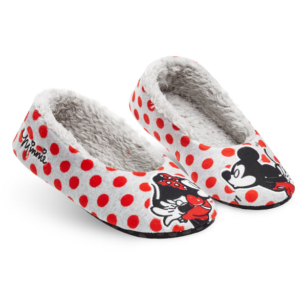 Disney Ladies Slippers, Minnie Mouse Womens Slippers, Anti-Slip Fluffy Slippers - Get Trend