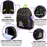 Citycomfort Glow in the Dark Gamer Large Backpack for Boys Teenagers (black Gamer) Backpack City Comfort £14.99 Save 10%