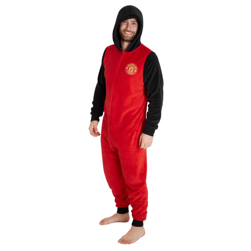 Manchester United F.c. Mens Pyjamas Fleece Mens Onesies Football Gifts for Men Onesie Manchester United F.c. £28.49