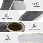 Dunlop Faux Sheepskin Warm Memory Foam Indoor Outdoor Bootie Slippers for Ladies Bootie Slippers Dunlop £14.45